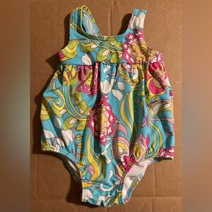 Old Navy 1 piece toddler floral swimsuit - size 18-24 mo